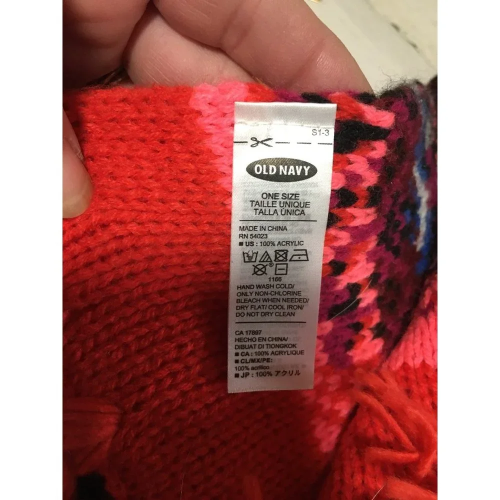 Old Navy 8”x86” orange scarf with tassels